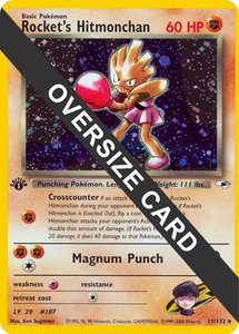 Rocket's Hitmonchan - 11/132 - Jumbo Cards (PR) #011/132 - Promo Pokémon Trading Card