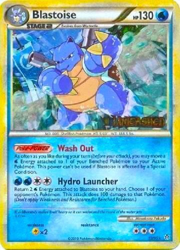 Blastoise - 13/95 (Prerelease) trading card from HGSS Promos Blastoise - 13/95 (Prerelease) - HGSS Promos Pokémon trading card