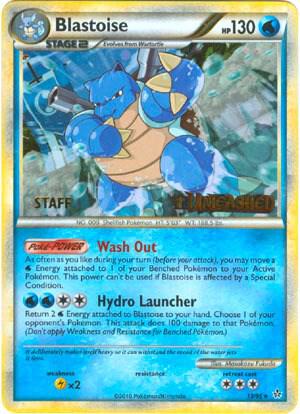 Blastoise - 13/95 (Prerelease) [Staff] - HGSS Promos Pokémon trading card