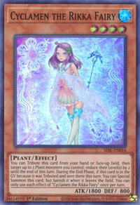 Cyclamen the Rikka Fairy - Secret Slayers (SESL) #SESL-EN016 - Super Rare YuGiOh Trading Card