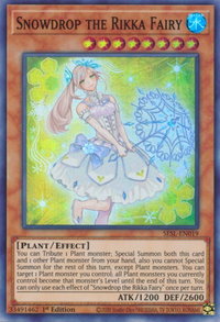 Snowdrop the Rikka Fairy - Secret Slayers (SESL) #SESL-EN019 - Super Rare YuGiOh Trading Card