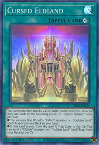 Cursed Eldland - Secret Slayers (SESL) #SESL-EN028 - Super Rare YuGiOh Trading Card