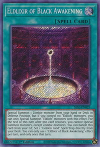 Eldlixir of Black Awakening - Secret Slayers (SESL) #SESL-EN029 - Secret Rare YuGiOh Trading Card