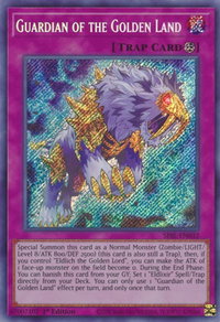 Guardian of the Golden Land - Secret Slayers (SESL) #SESL-EN032 - Secret Rare YuGiOh Trading Card