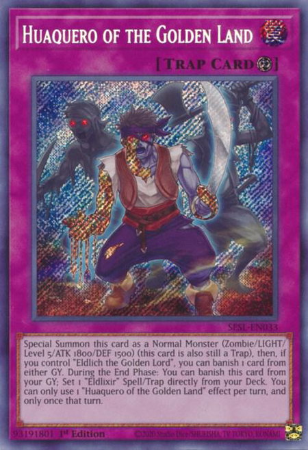 Huaquero of the Golden Land - Secret Slayers YuGiOh trading card