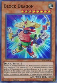Block Dragon - Secret Slayers (SESL) #SESL-EN038 - Super Rare YuGiOh Trading Card