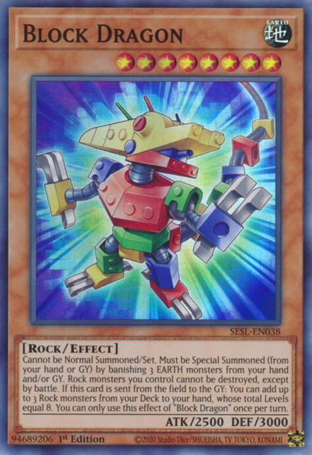 Block Dragon - Secret Slayers YuGiOh trading card