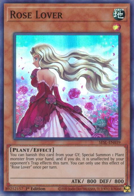 Rose Lover - Secret Slayers YuGiOh trading card
