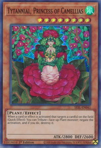 Tytannial, Princess of Camellias - Secret Slayers (SESL) #SESL-EN041 - Super Rare YuGiOh Trading Card