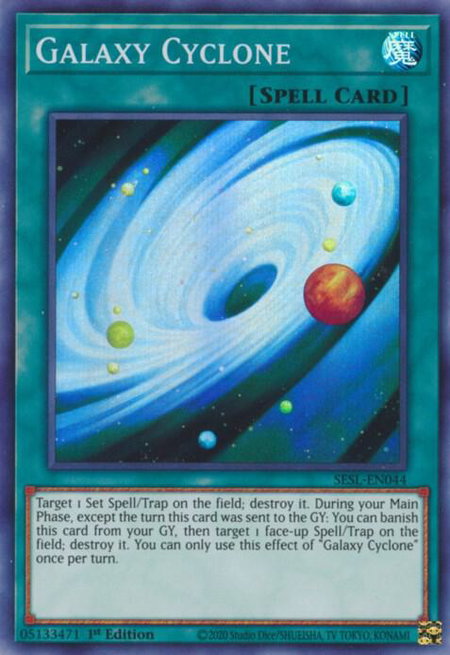 Galaxy Cyclone - Secret Slayers YuGiOh trading card