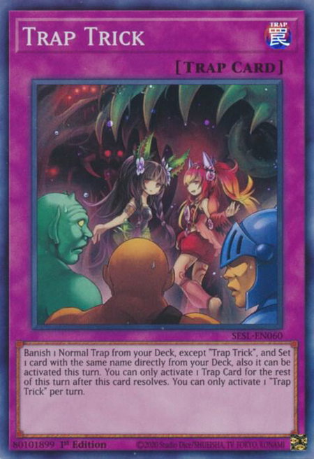 Trap Trick trading card from Secret Slayers Trap Trick - Secret Slayers YuGiOh trading card