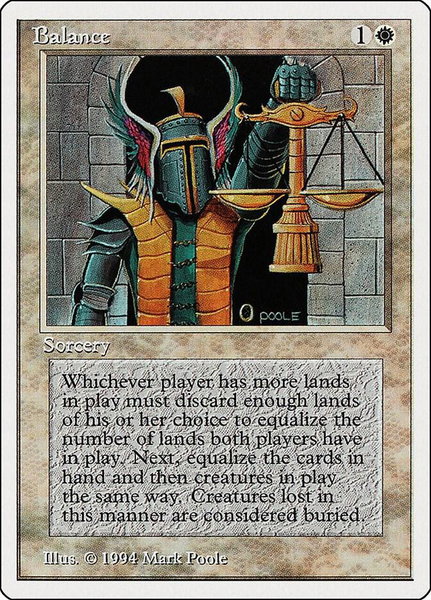 Balance - Summer Magic Magic: The Gathering trading card