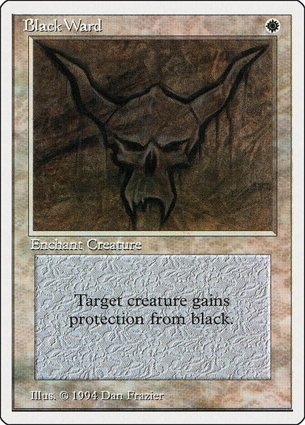 Black Ward - Summer Magic Magic: The Gathering trading card