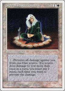 Circle of Protection: Blue - Summer Magic (SUM) #10 - Common Magic: The Gathering Trading Card