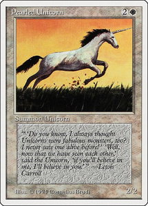 Pearled Unicorn - Summer Magic (SUM) #30 - Common Magic: The Gathering Trading Card