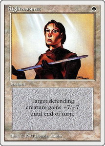Righteousness - Summer Magic (SUM) #37 - Rare Magic: The Gathering Trading Card
