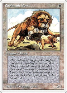 Savannah Lions - Summer Magic (SUM) #39 - Rare Magic: The Gathering Trading Card