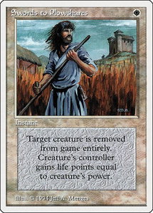 Swords to Plowshares - Summer Magic (SUM) #41 - Uncommon Magic: The Gathering Trading Card