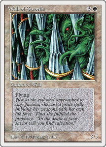 Wall of Swords - Summer Magic (SUM) #43 - Uncommon Magic: The Gathering Trading Card