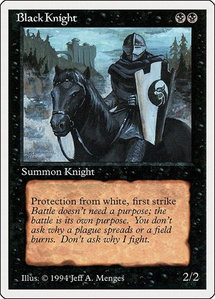 Black Knight - Summer Magic (SUM) #95 - Uncommon Magic: The Gathering Trading Card