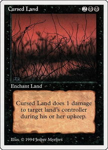 Cursed Land - Summer Magic (SUM) #98 - Uncommon Magic: The Gathering Trading Card