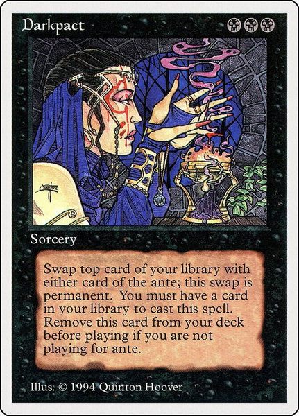 Darkpact trading card from Summer Magic Darkpact - Summer Magic Magic: The Gathering trading card