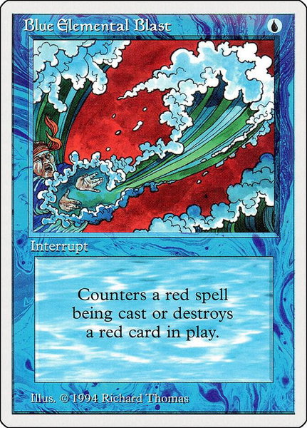 Blue Elemental Blast trading card from Summer Magic Blue Elemental Blast - Summer Magic Magic: The Gathering trading card