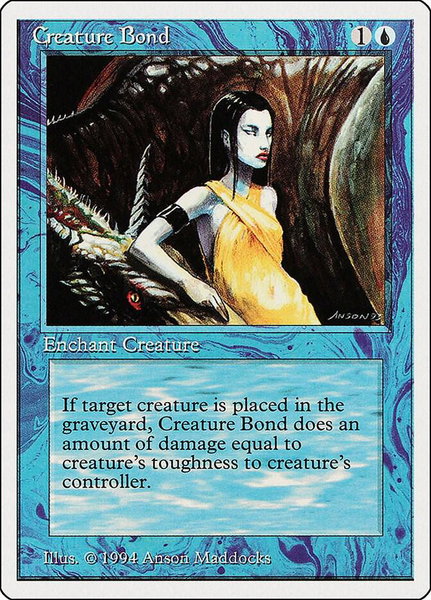 Creature Bond trading card from Summer Magic Creature Bond - Summer Magic Magic: The Gathering trading card