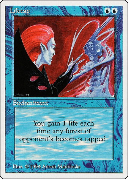 Lifetap trading card from Summer Magic Lifetap - Summer Magic Magic: The Gathering trading card