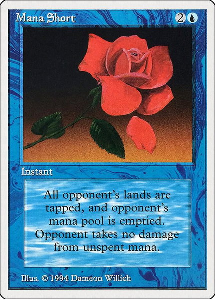 Mana Short trading card from Summer Magic Mana Short - Summer Magic Magic: The Gathering trading card