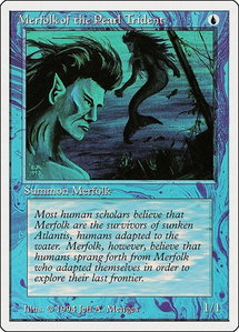 Merfolk of the Pearl Trident - Summer Magic (SUM) #68 - Common Magic: The Gathering Trading Card
