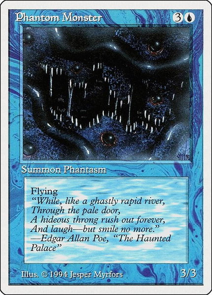 Phantom Monster trading card from Summer Magic Phantom Monster - Summer Magic Magic: The Gathering trading card