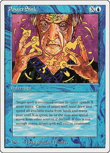 Power Sink - Summer Magic (SUM) #74 - Common Magic: The Gathering Trading Card
