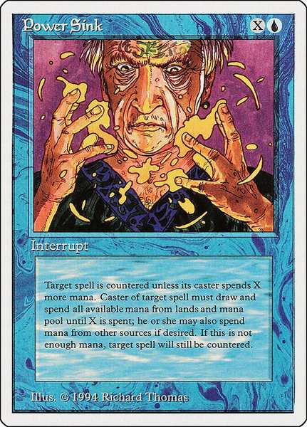 Power Sink trading card from Summer Magic Power Sink - Summer Magic Magic: The Gathering trading card