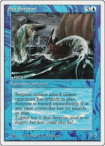 Sea Serpent - Summer Magic (SUM) #78 - Common Magic: The Gathering Trading Card