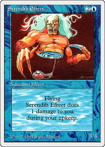 Serendib Efreet - Summer Magic (SUM) #79 - Rare Magic: The Gathering Trading Card