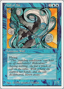 Wall of Air - Summer Magic (SUM) #90 - Uncommon Magic: The Gathering Trading Card