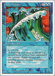 Wall of Water - Summer Magic (SUM) #91 - Uncommon Magic: The Gathering Trading Card