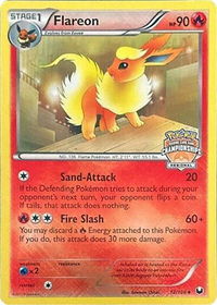 Flareon - 12/108 (Regional Championships) - League & Championship Cards (PR) #012/108 - Promo Pokémon Trading Card