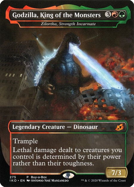 Godzilla, King of the Monsters - Zilortha, Strength Incarnate - Buy-A-Box Promos Magic: The Gathering trading card
