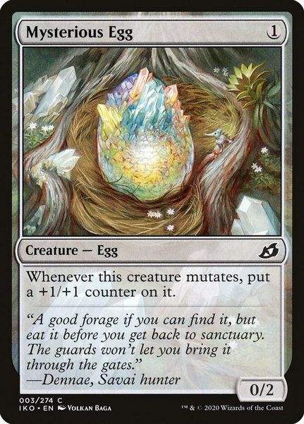 Mysterious Egg - Ikoria: Lair of Behemoths Magic: The Gathering trading card