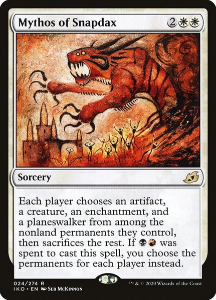 Mythos of Snapdax - Ikoria: Lair of Behemoths Magic: The Gathering trading card