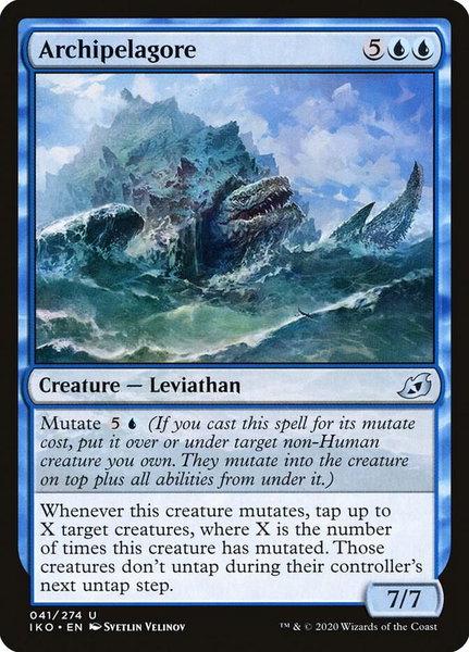 Archipelagore trading card from Ikoria: Lair of Behemoths Archipelagore - Ikoria: Lair of Behemoths Magic: The Gathering trading card