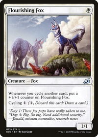 Flourishing Fox - Ikoria: Lair of Behemoths (IKO) #13 - Uncommon Magic: The Gathering Trading Card