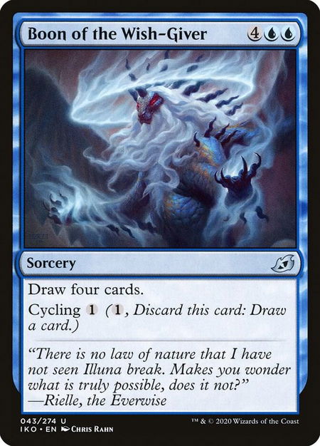 Boon of the Wish-Giver - Ikoria: Lair of Behemoths Magic: The Gathering trading card