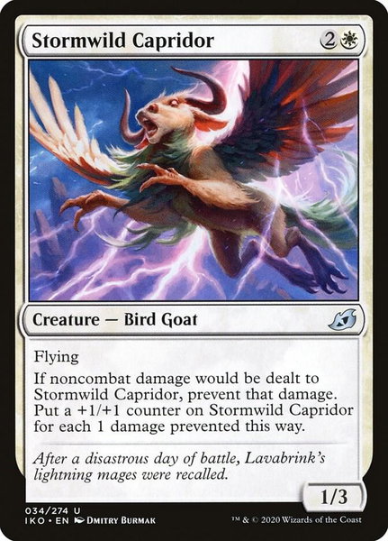 Stormwild Capridor trading card from Ikoria: Lair of Behemoths Stormwild Capridor - Ikoria: Lair of Behemoths Magic: The Gathering trading card