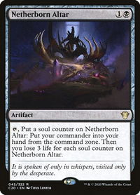 Netherborn Altar - Commander 2020 (C20) #45 - Rare Magic: The Gathering Trading Card