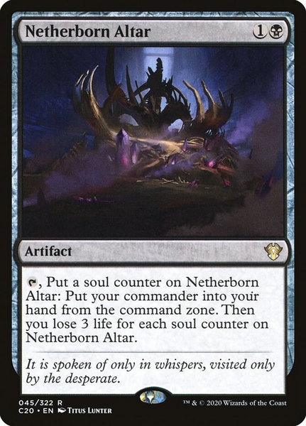 Netherborn Altar - Commander 2020 Magic: The Gathering trading card