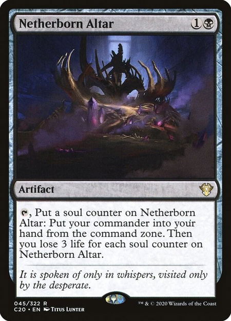 Netherborn Altar - Commander 2020 Magic: The Gathering trading card