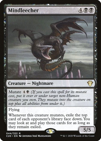 Mindleecher trading card from Commander 2020 Mindleecher - Commander 2020 Magic: The Gathering trading card